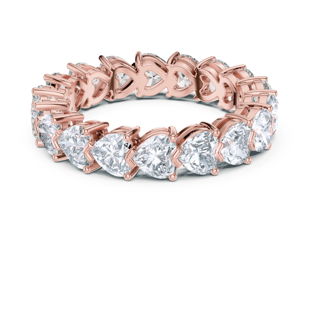 Heartlink Radiant Eternity Ring