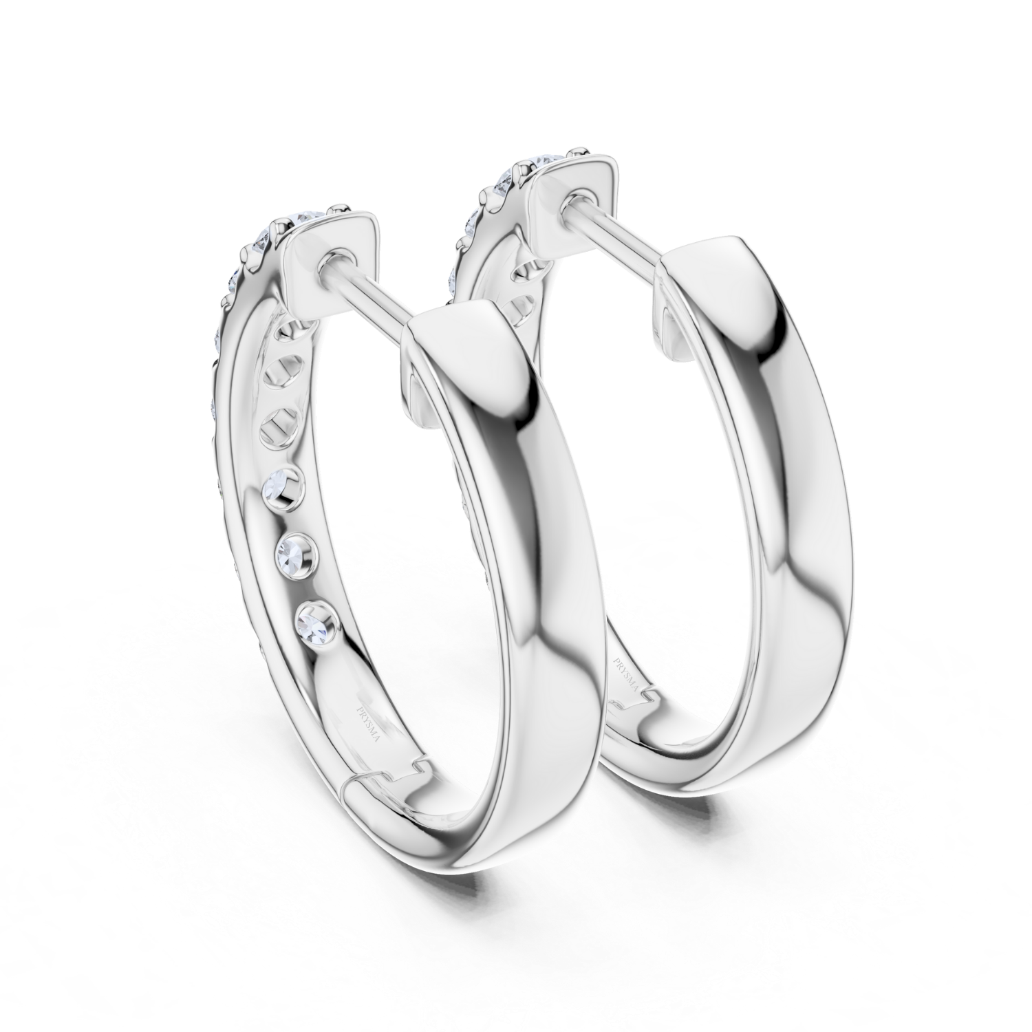 Celeste Diamond Huggie Hoops