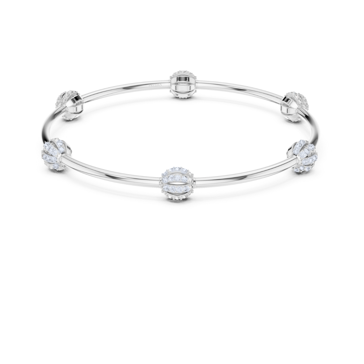 Radiant Bloom Orb Diamond Bangle
