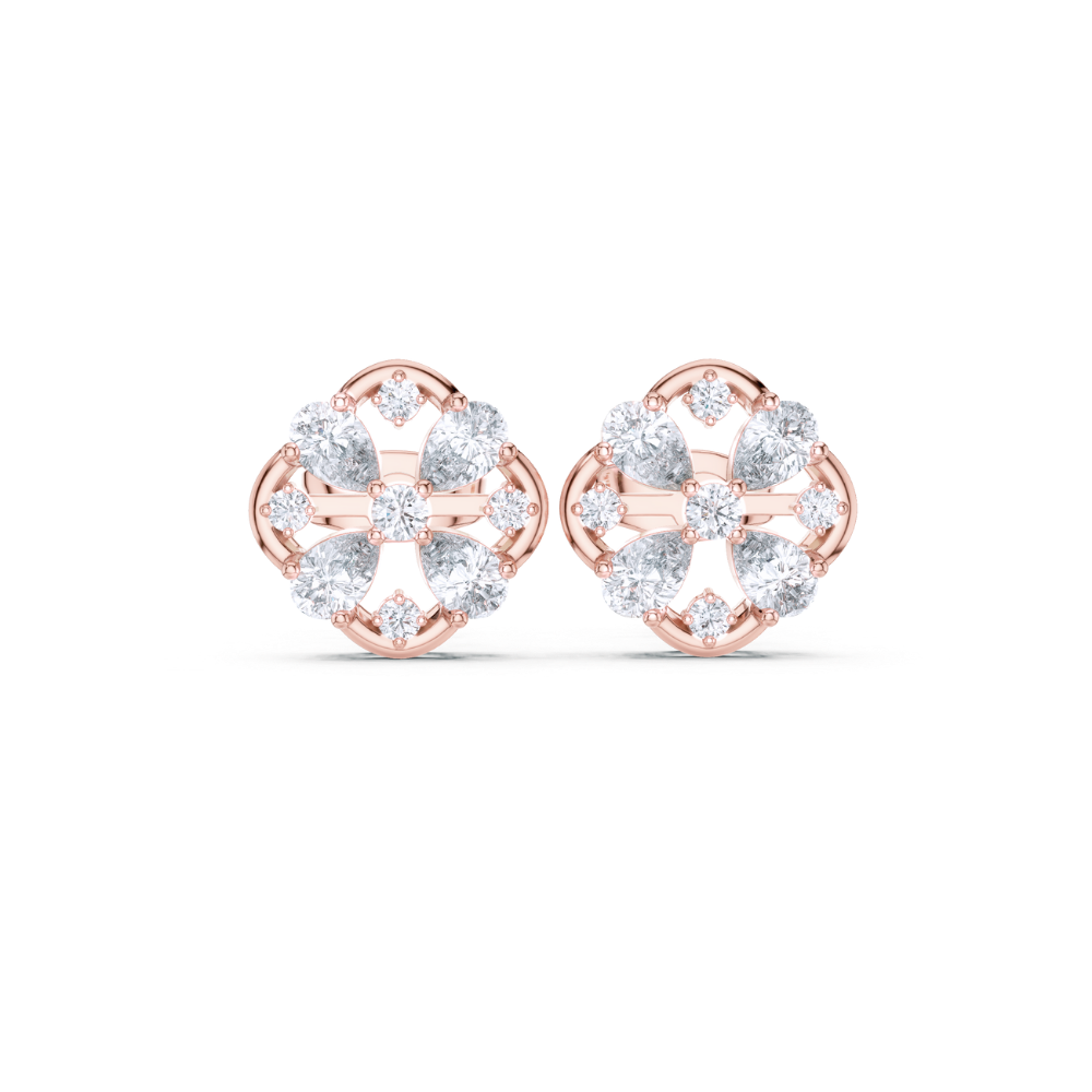 Teardrop Harmony Diamond Studs