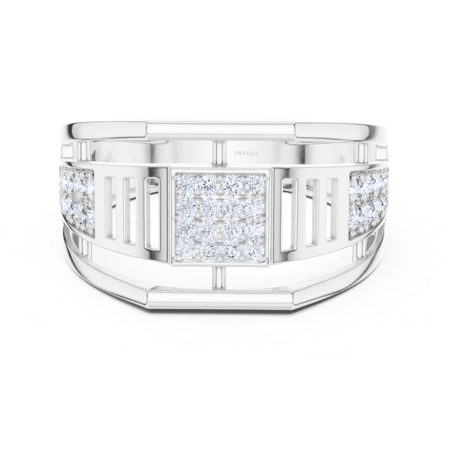 Geometric Diamond Band