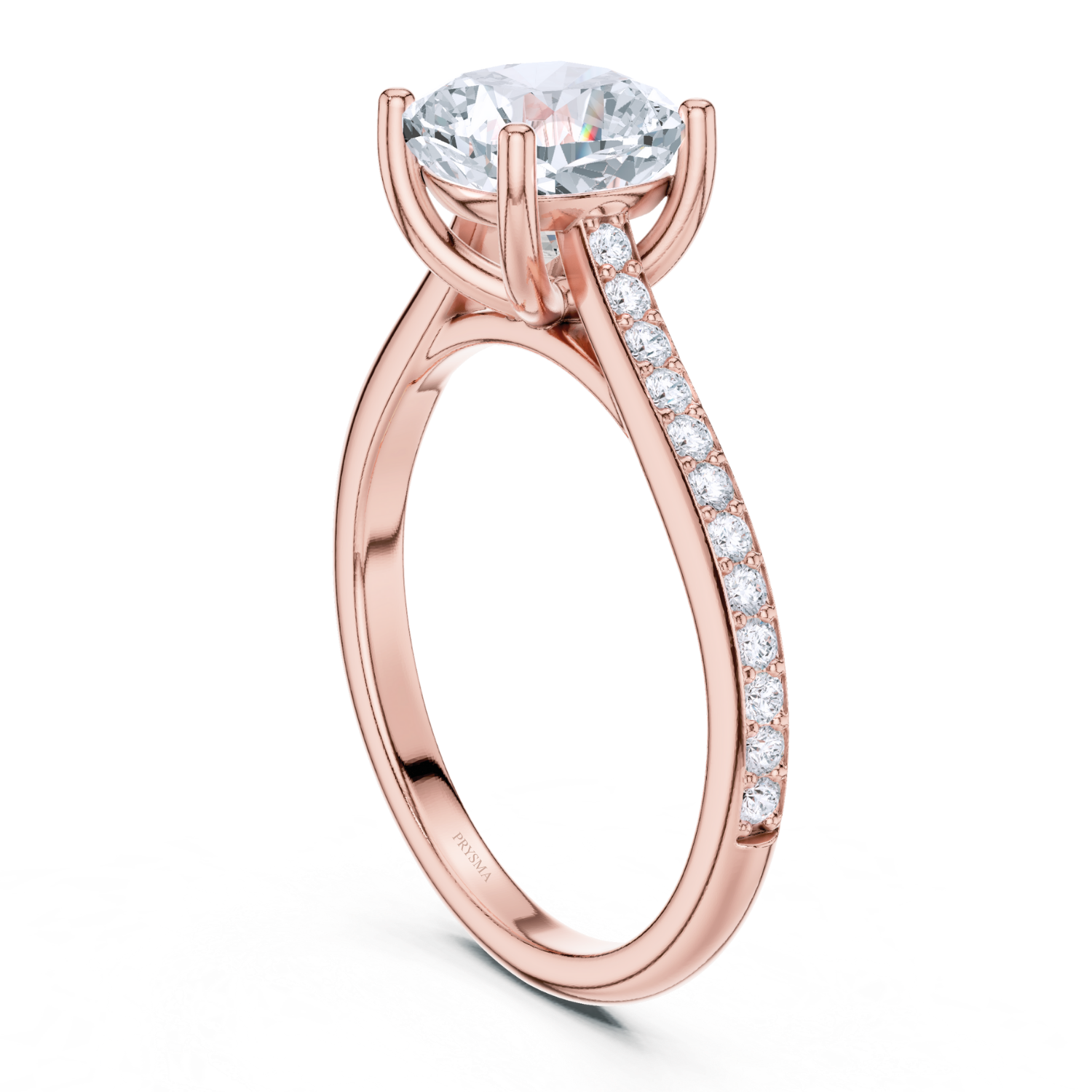 Graceful Elegance Cushion-Cut Solitaire Ring