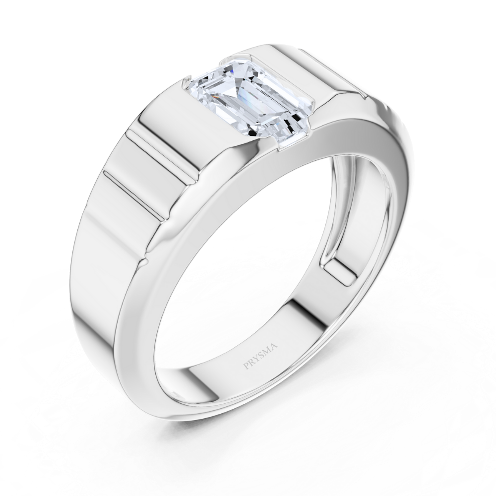 Monarch Emerald Solitaire Ring