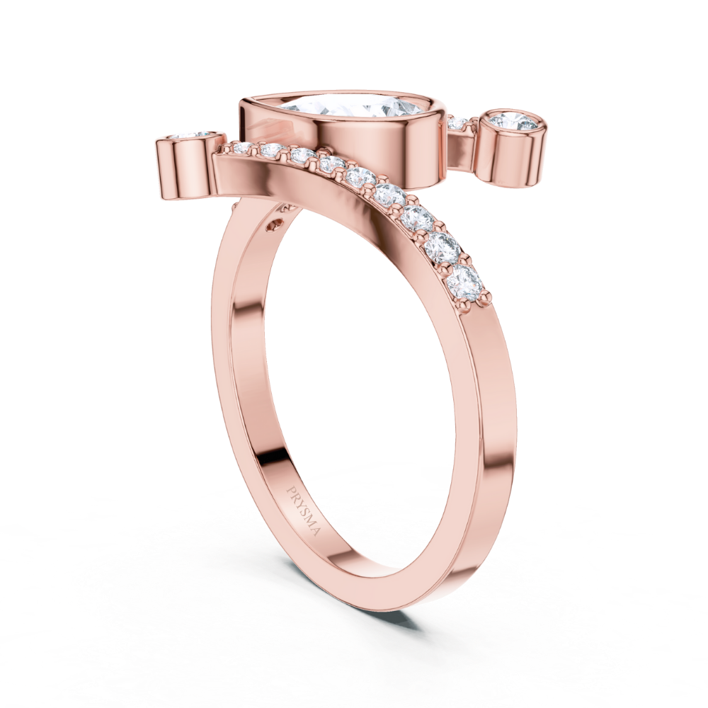 Celeste Pear Harmony Ring