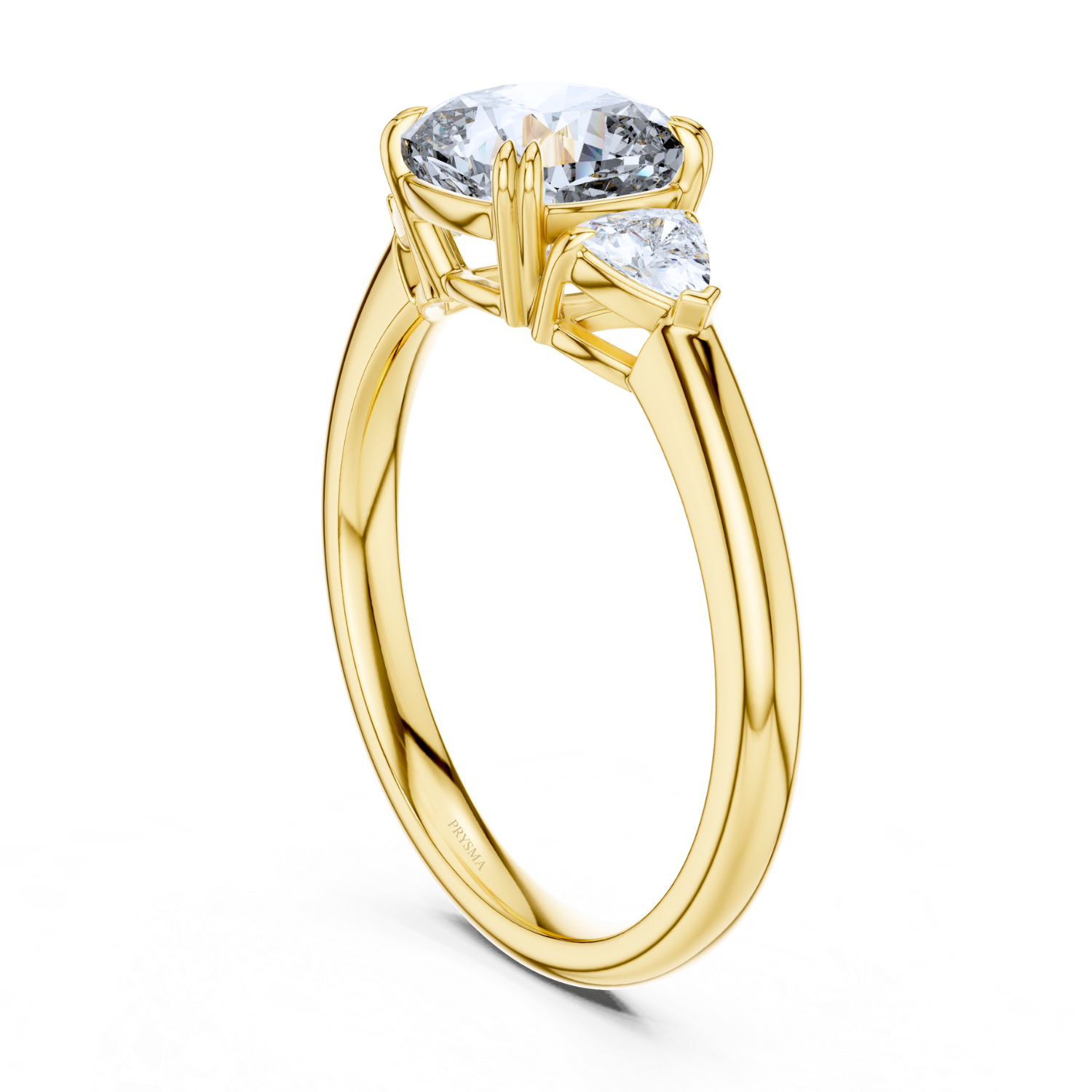 Round Center Stone 8 Prong Cushion Diamond