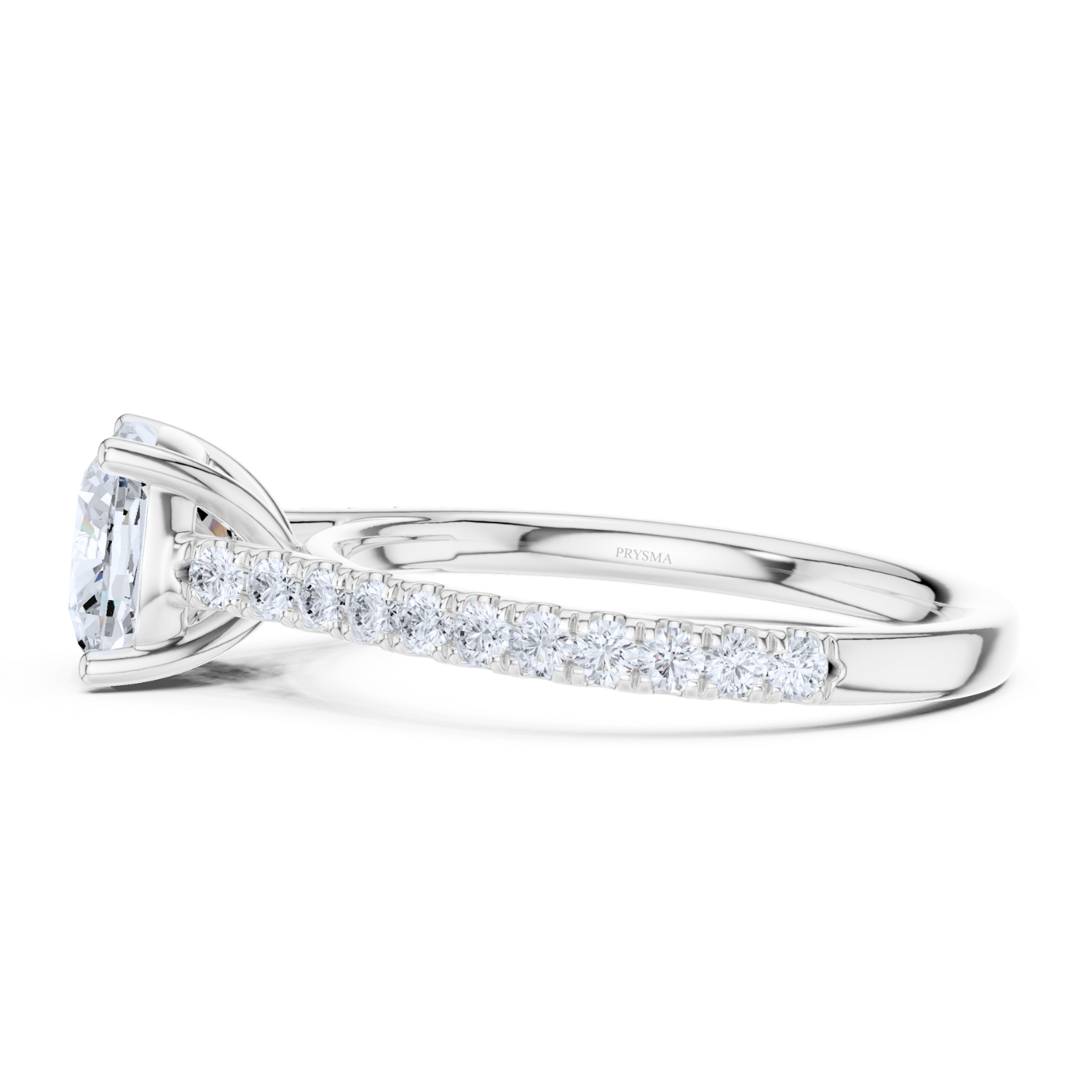 Cushion Cut Radiance Pave Ring