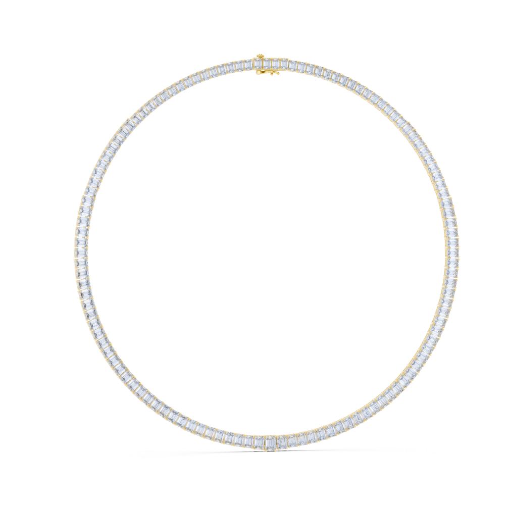 Emerald Precision Tennis Necklace
