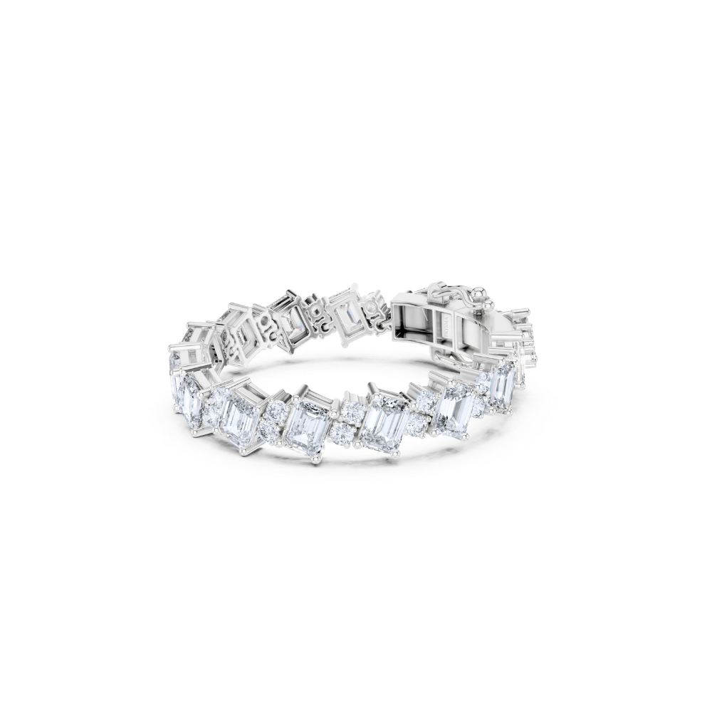 Imperial Radiance Emerald Diamond Bracelet