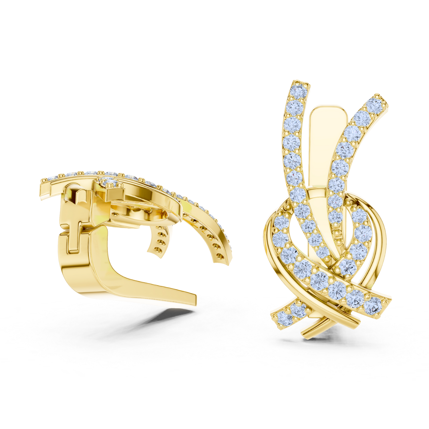 Interwoven Grace Diamond Earrings