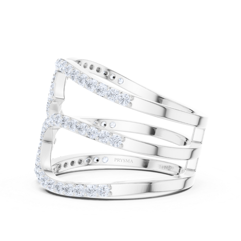 Celestia Triple Band Pavé Ring