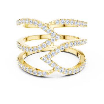 Celestia Triple Band Pavé Ring