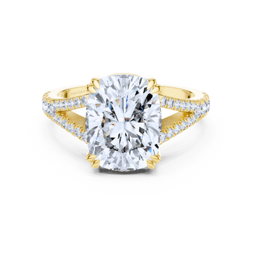 Celestia Split-Shank Cushion Ring