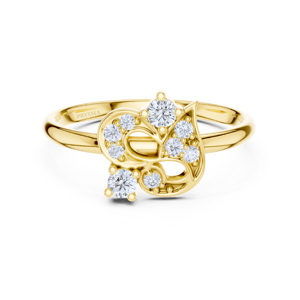 Royal Bloom Floral Diamond Ring