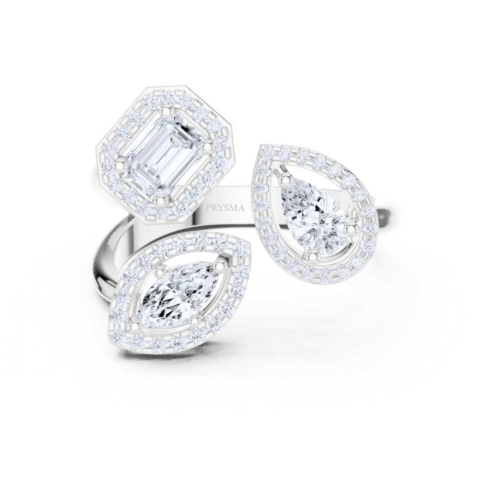Halo Harmony Trio Ring