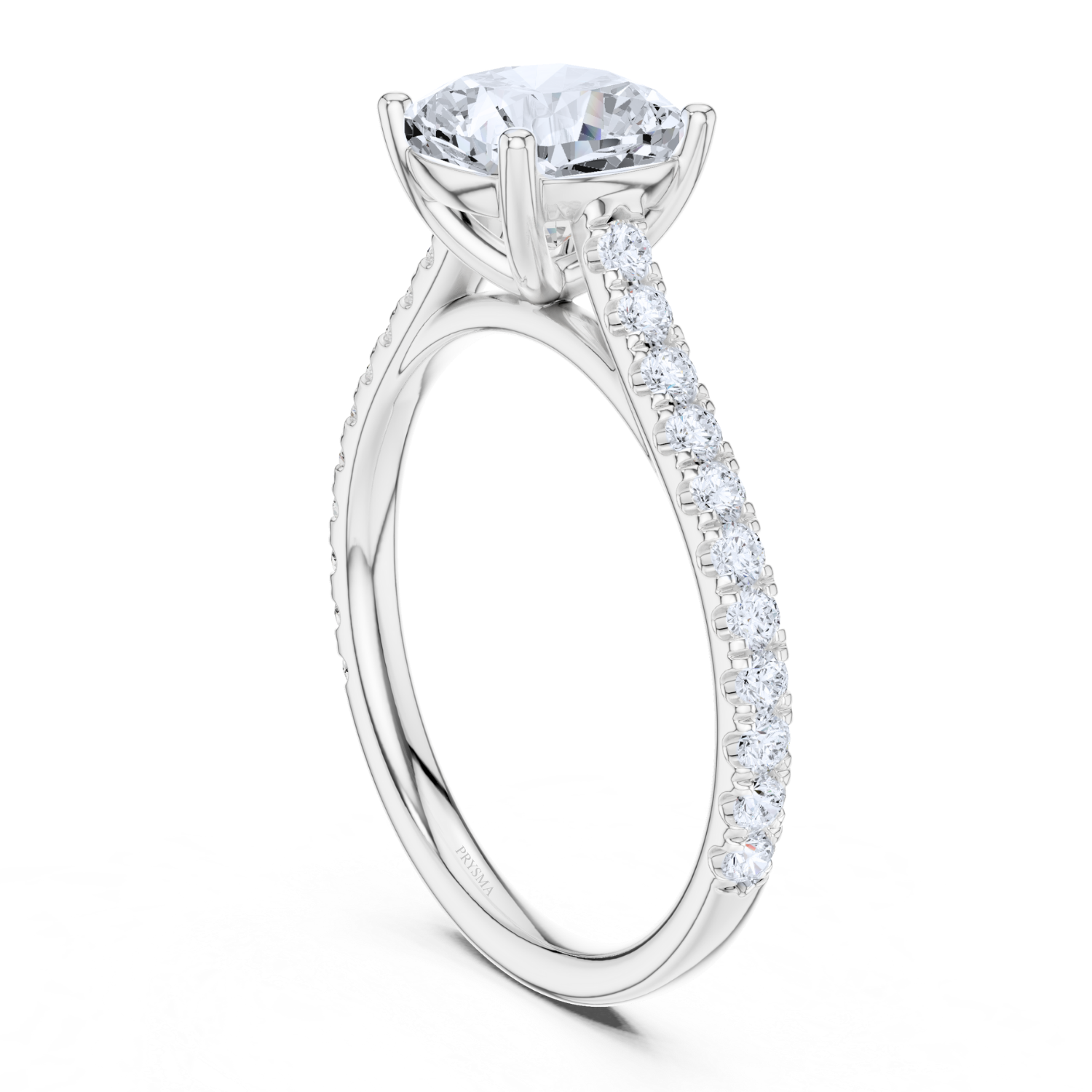 Cushion Cut Radiance Pave Ring