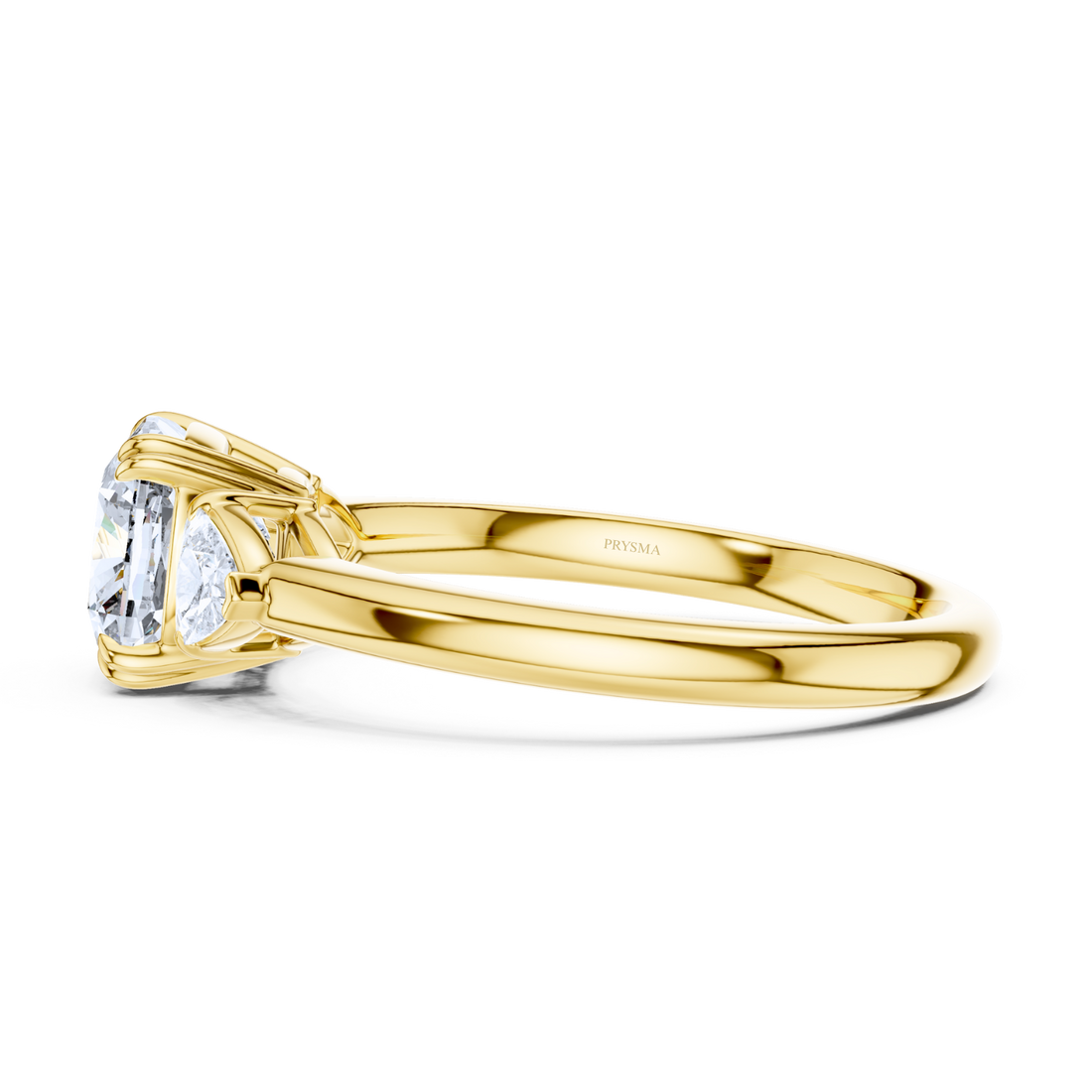 Round Center Stone 8 Prong Cushion Diamond