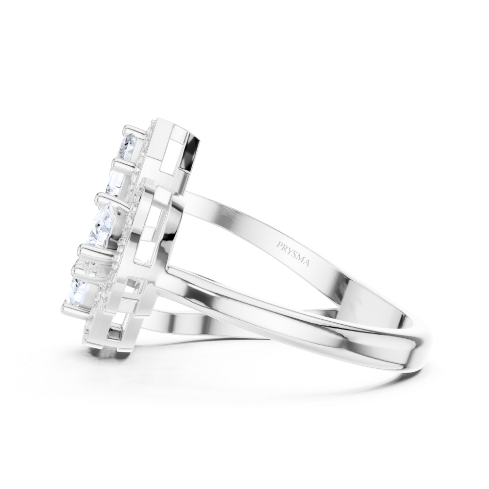 Halo Harmony Trio Ring