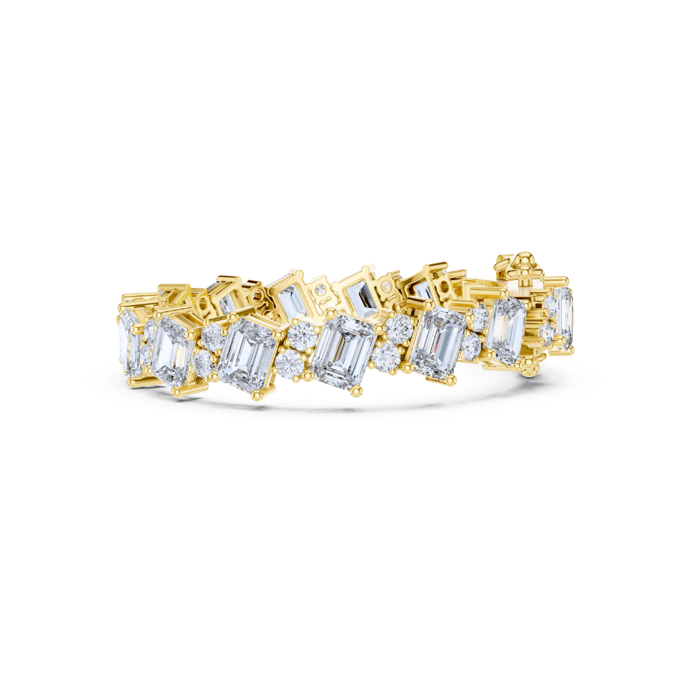 Imperial Radiance Emerald Diamond Bracelet
