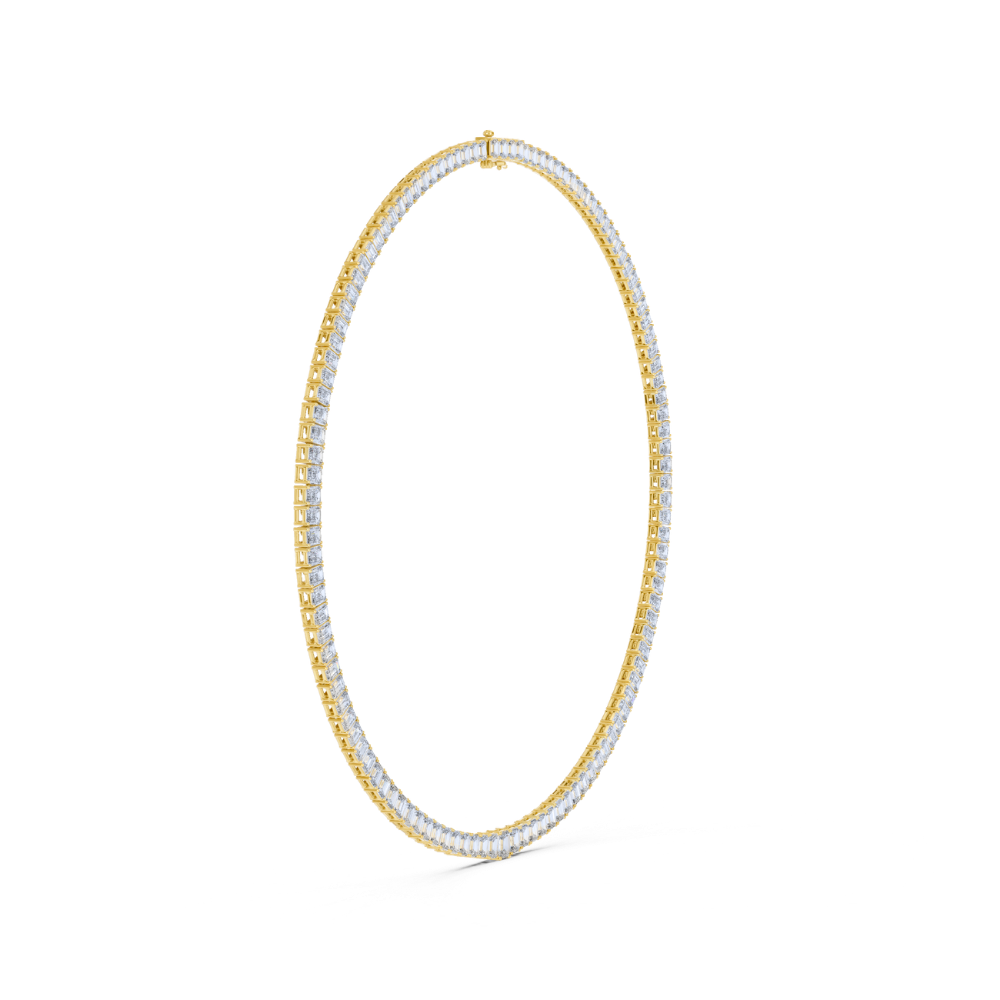 Emerald Precision Tennis Necklace