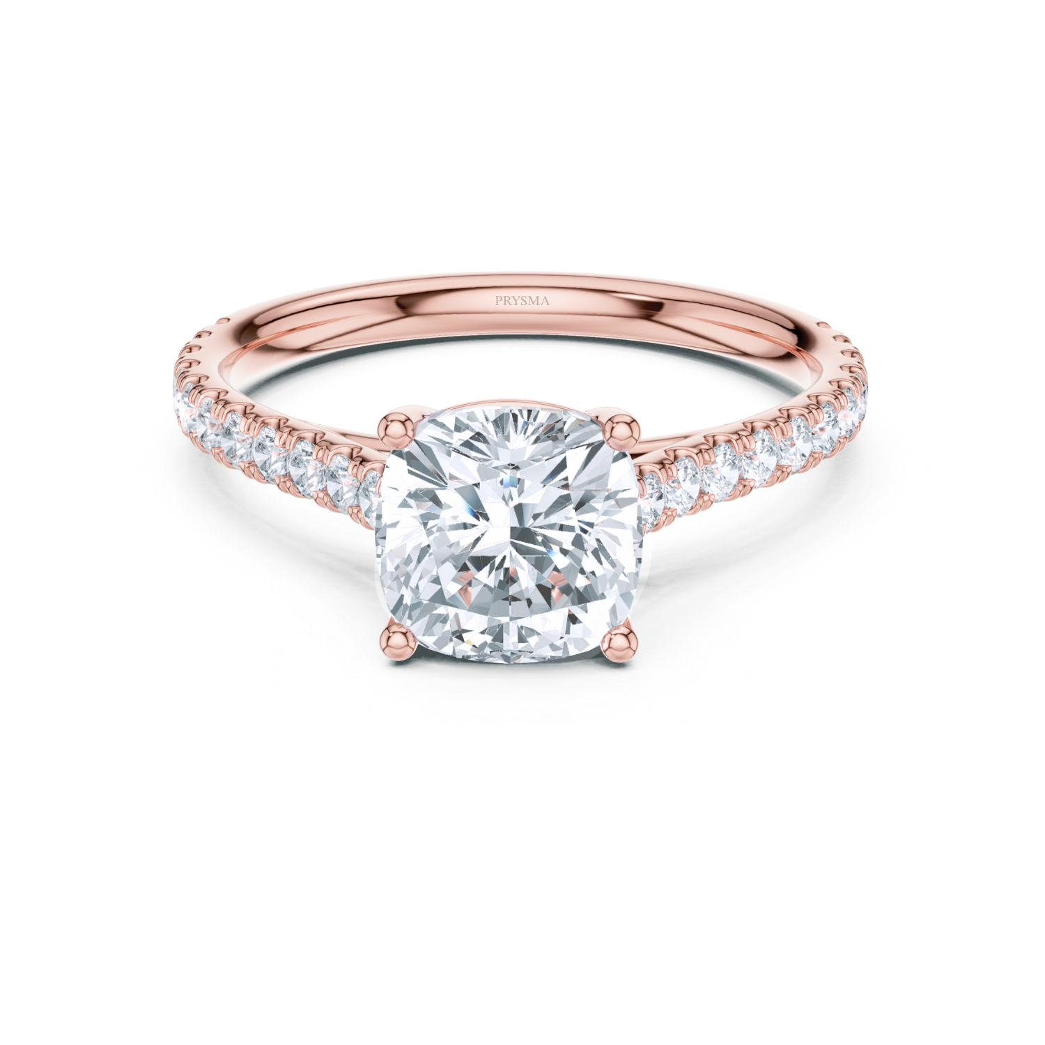Cushion Cut Radiance Pave Ring