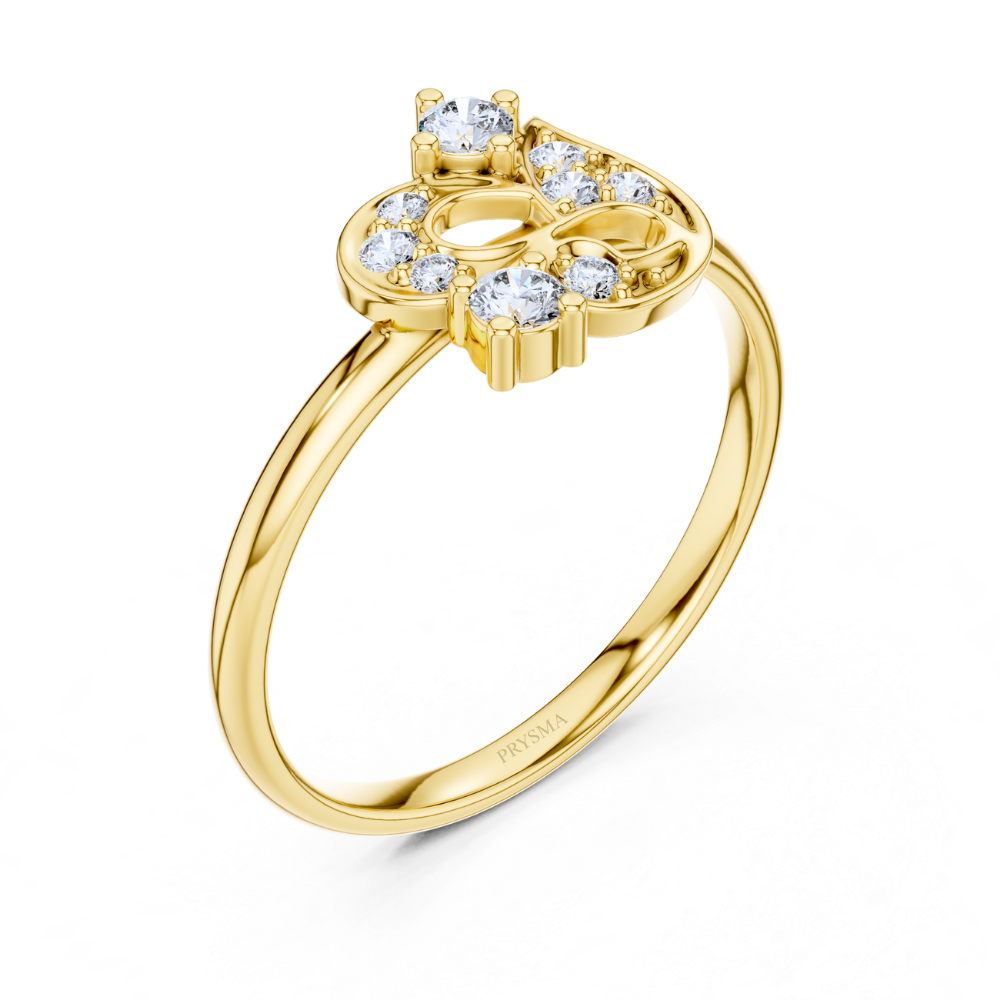 Royal Bloom Floral Diamond Ring