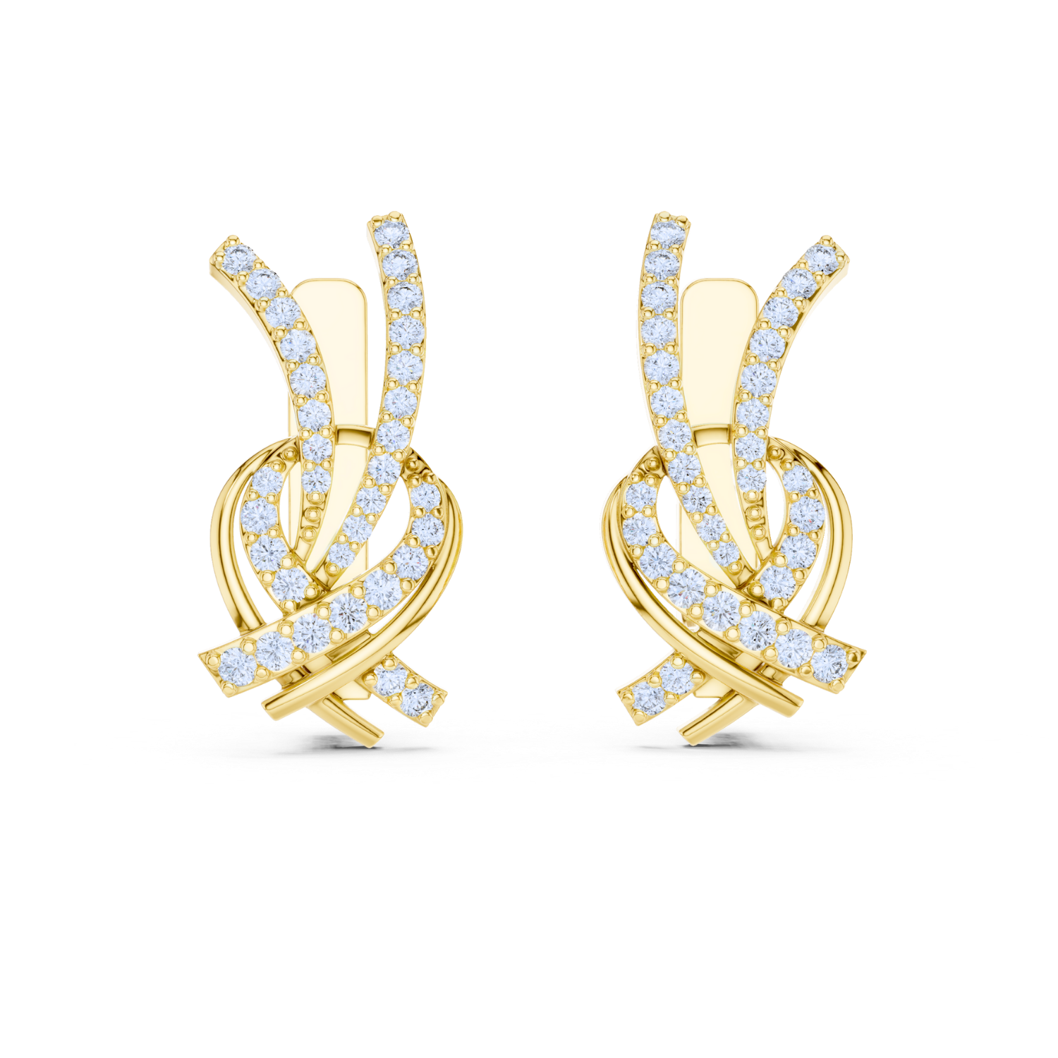 Interwoven Grace Diamond Earrings