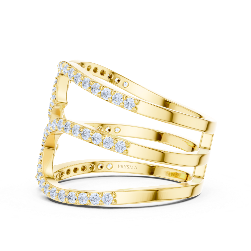 Celestia Triple Band Pavé Ring