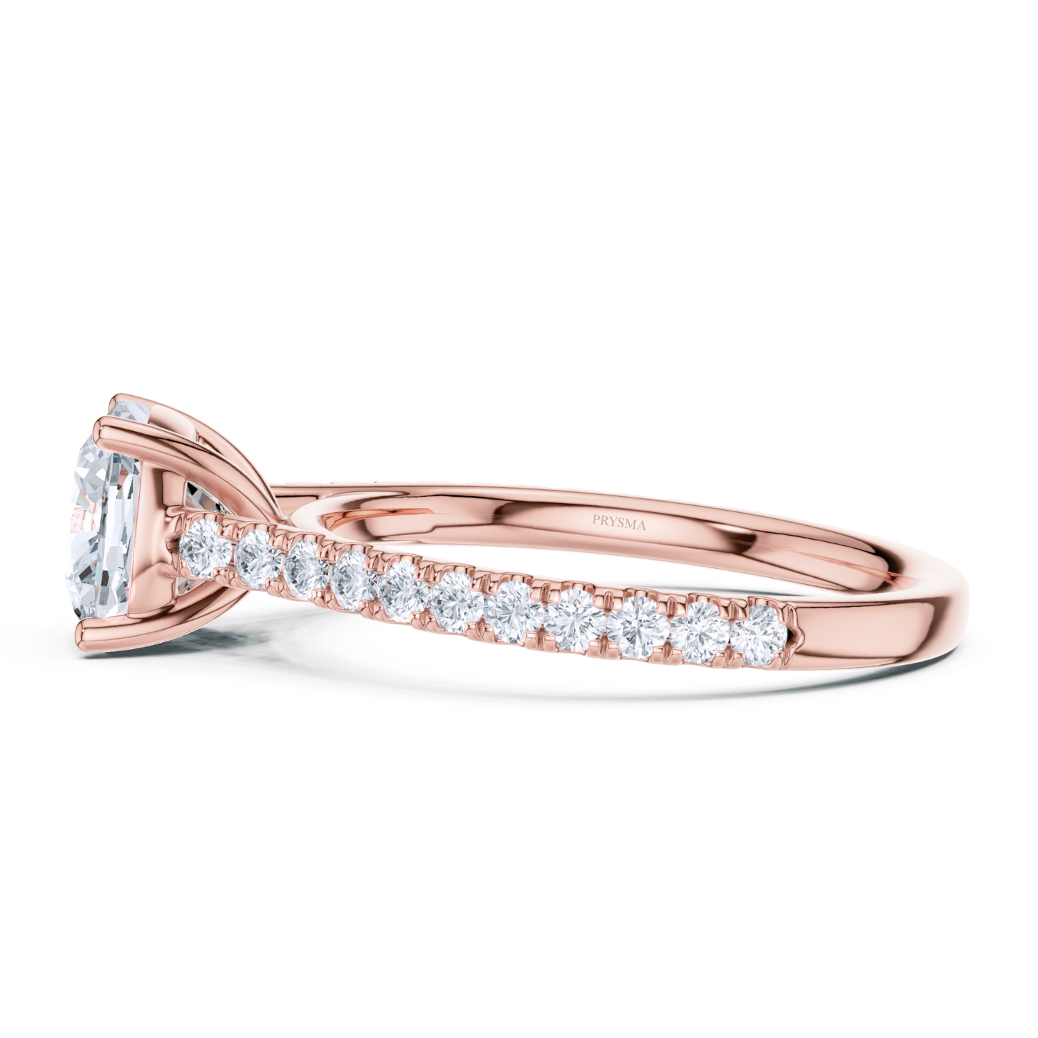 Cushion Cut Radiance Pave Ring
