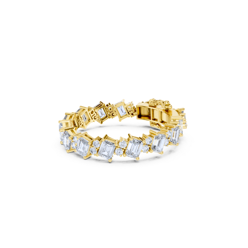 Imperial Radiance Emerald Diamond Bracelet