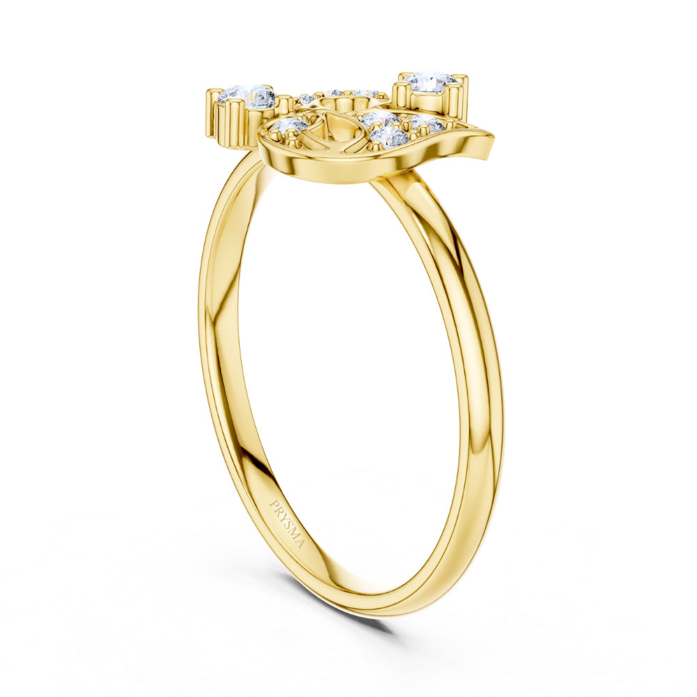 Royal Bloom Floral Diamond Ring