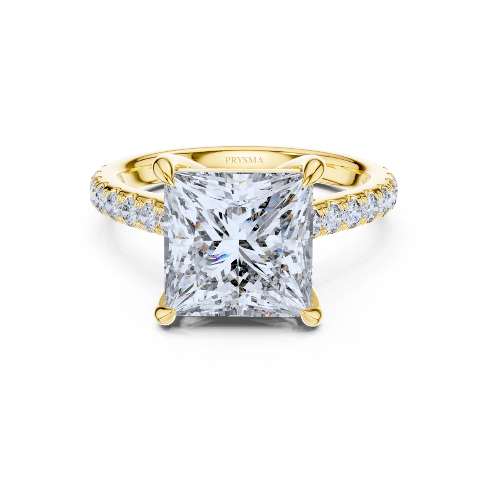 Majestic Princess-Cut Solitaire Ring