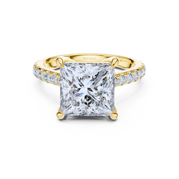 Majestic Princess-Cut Solitaire Ring