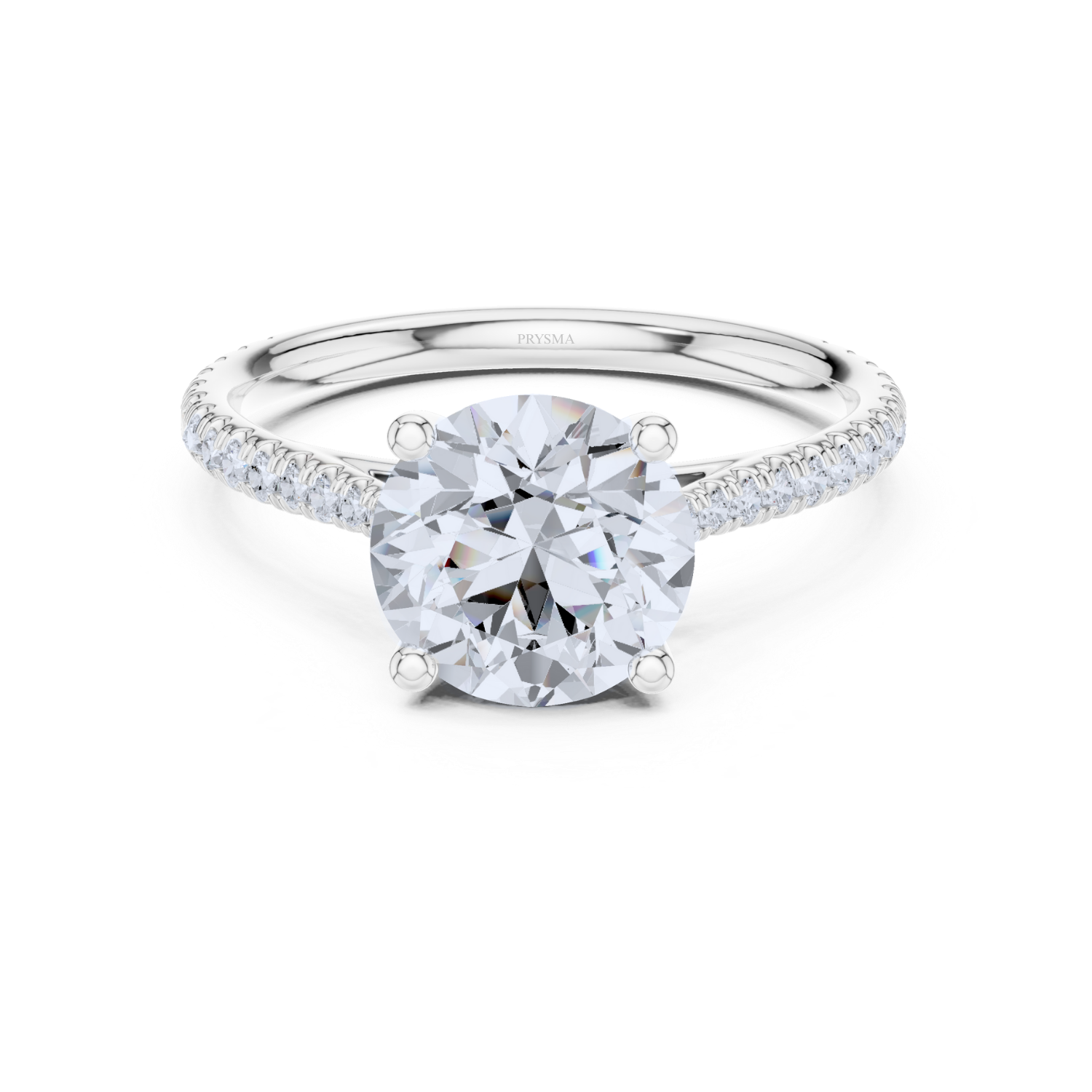 Classic Round-Cut Pave Ring