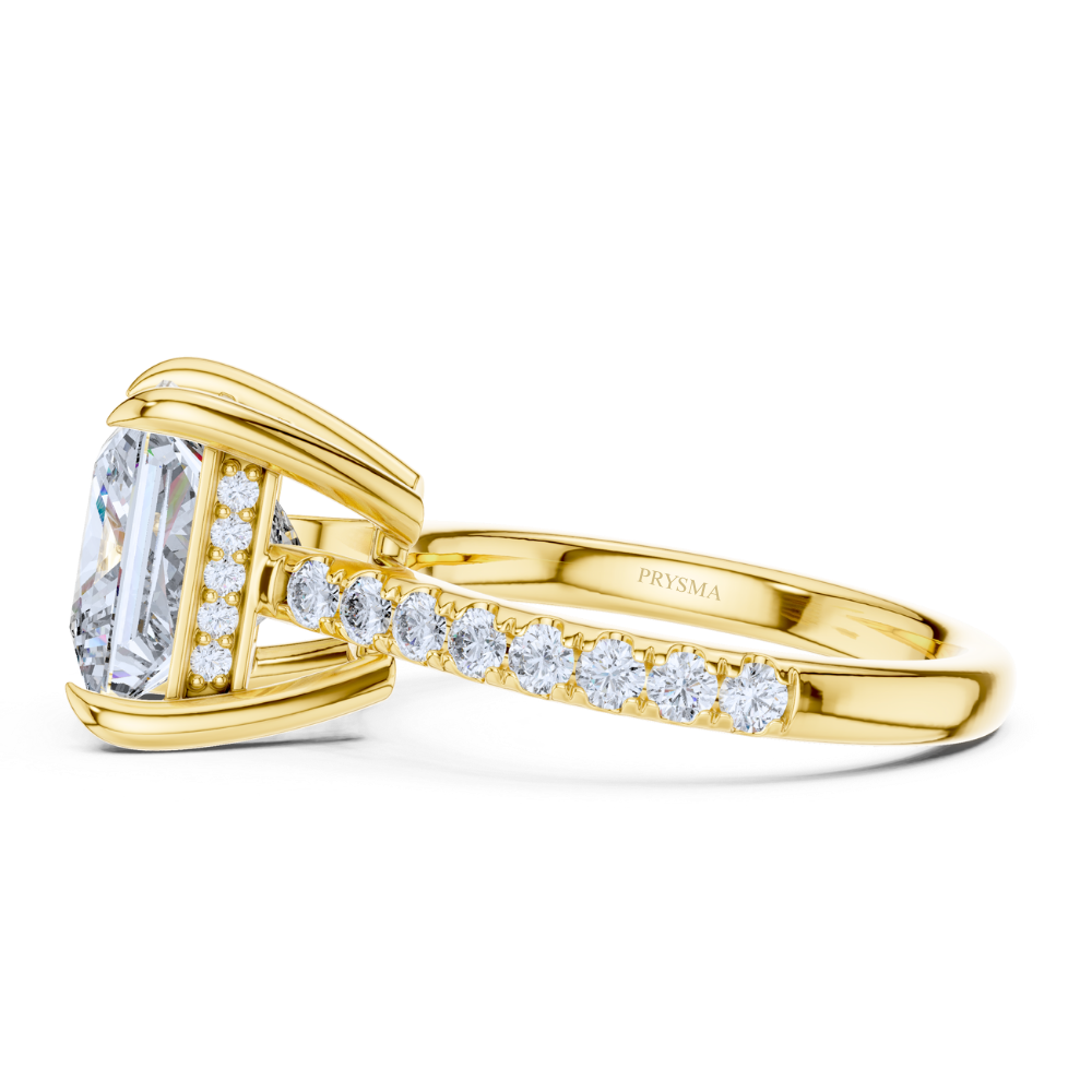Majestic Princess-Cut Solitaire Ring