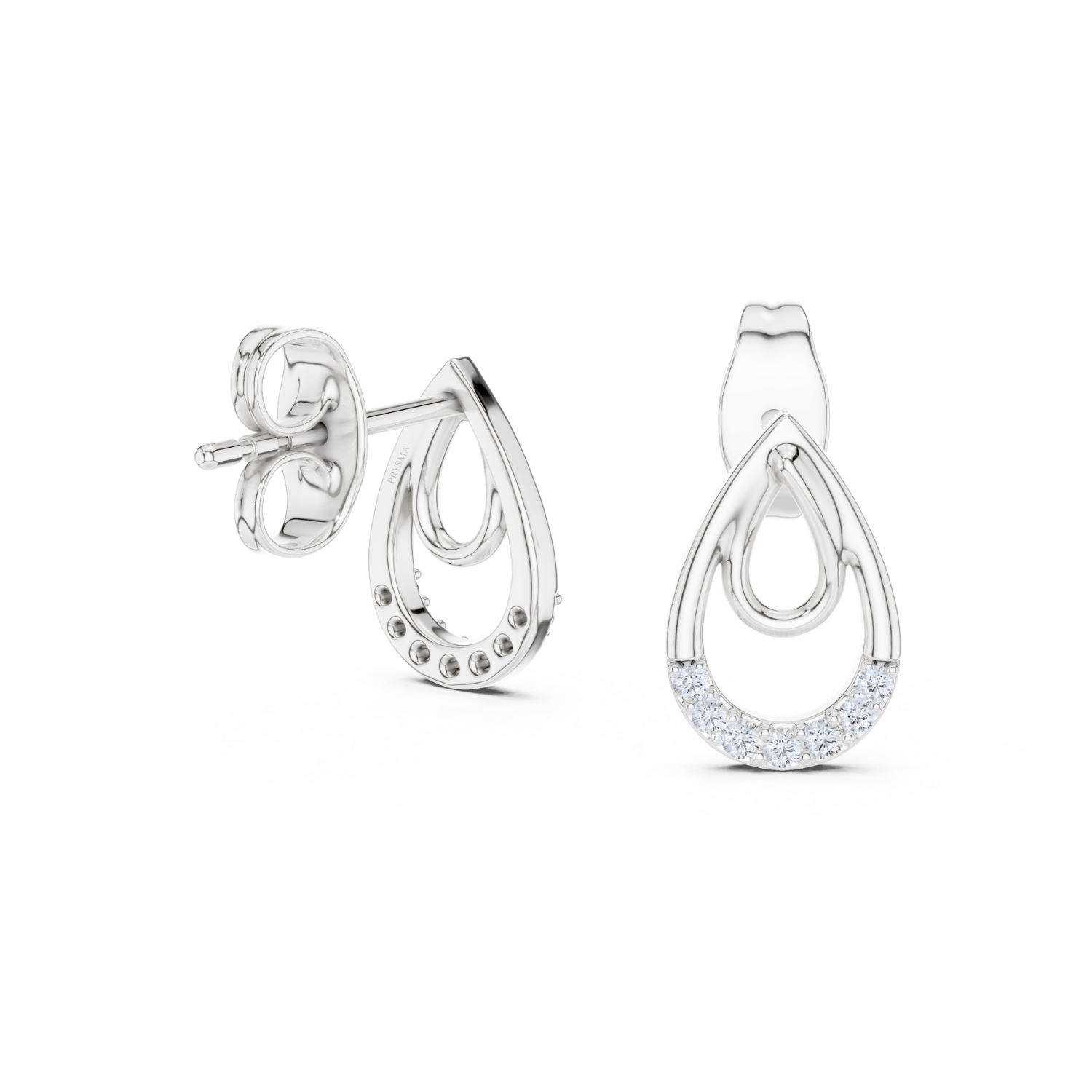 Diamond Embrace Teardrop Earrings