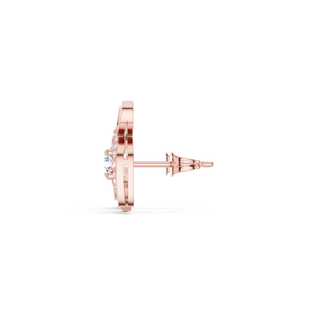Enchanted Flame Diamond Stud Earrings