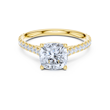 Cushion Cut Radiance Pave Ring