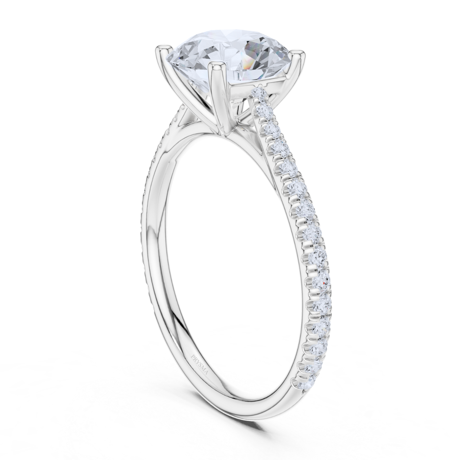 Classic Round-Cut Pave Ring