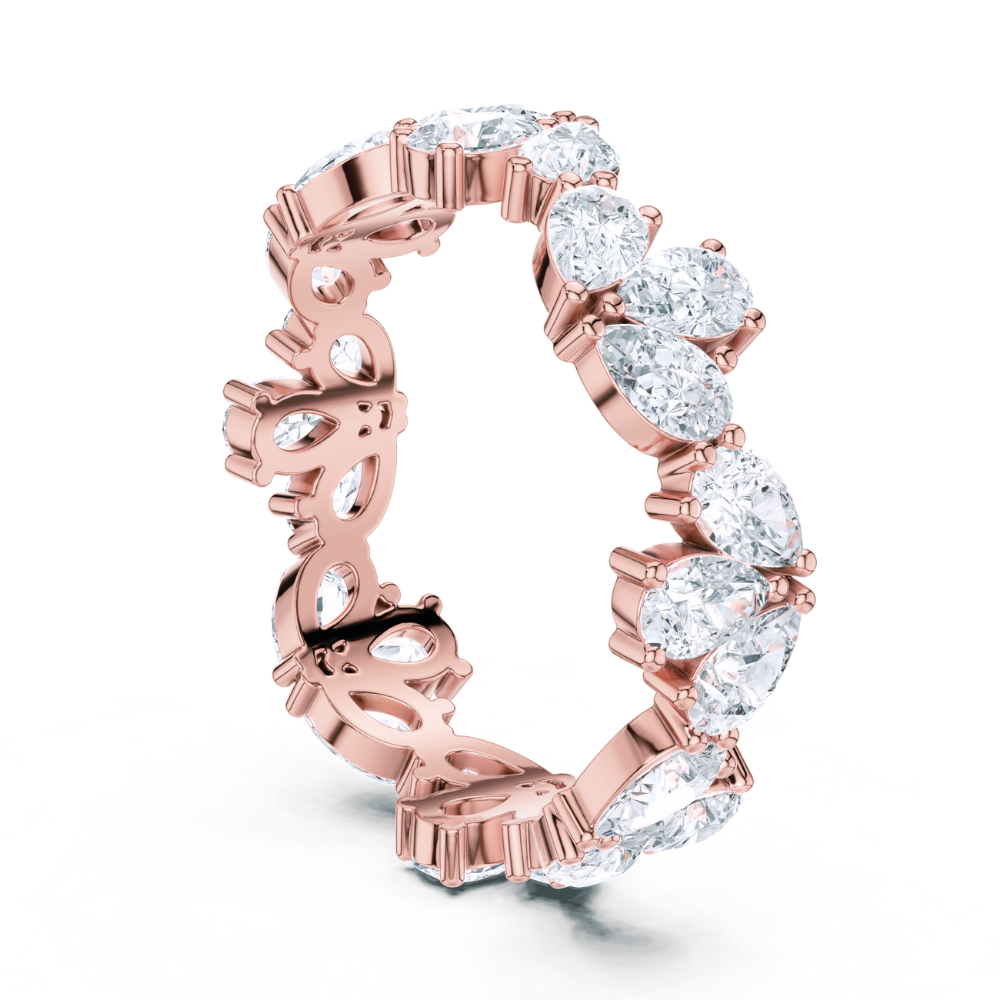 Royal Petal Diamond Eternity Ring