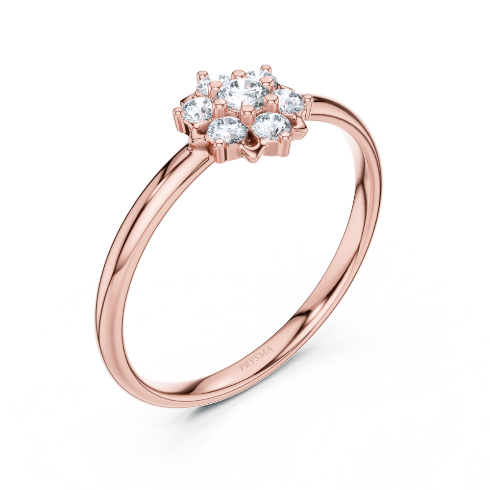 Celestial Flower Cluster Ring