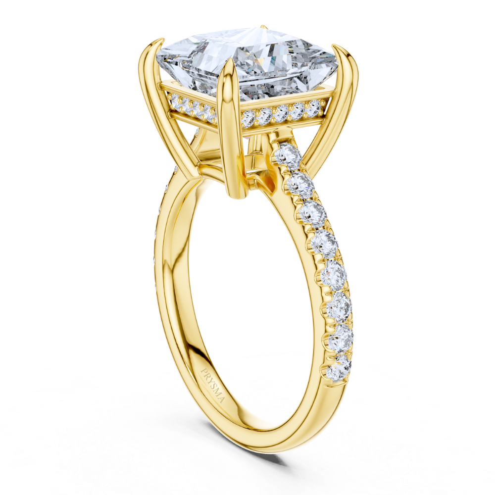 Majestic Princess-Cut Solitaire Ring