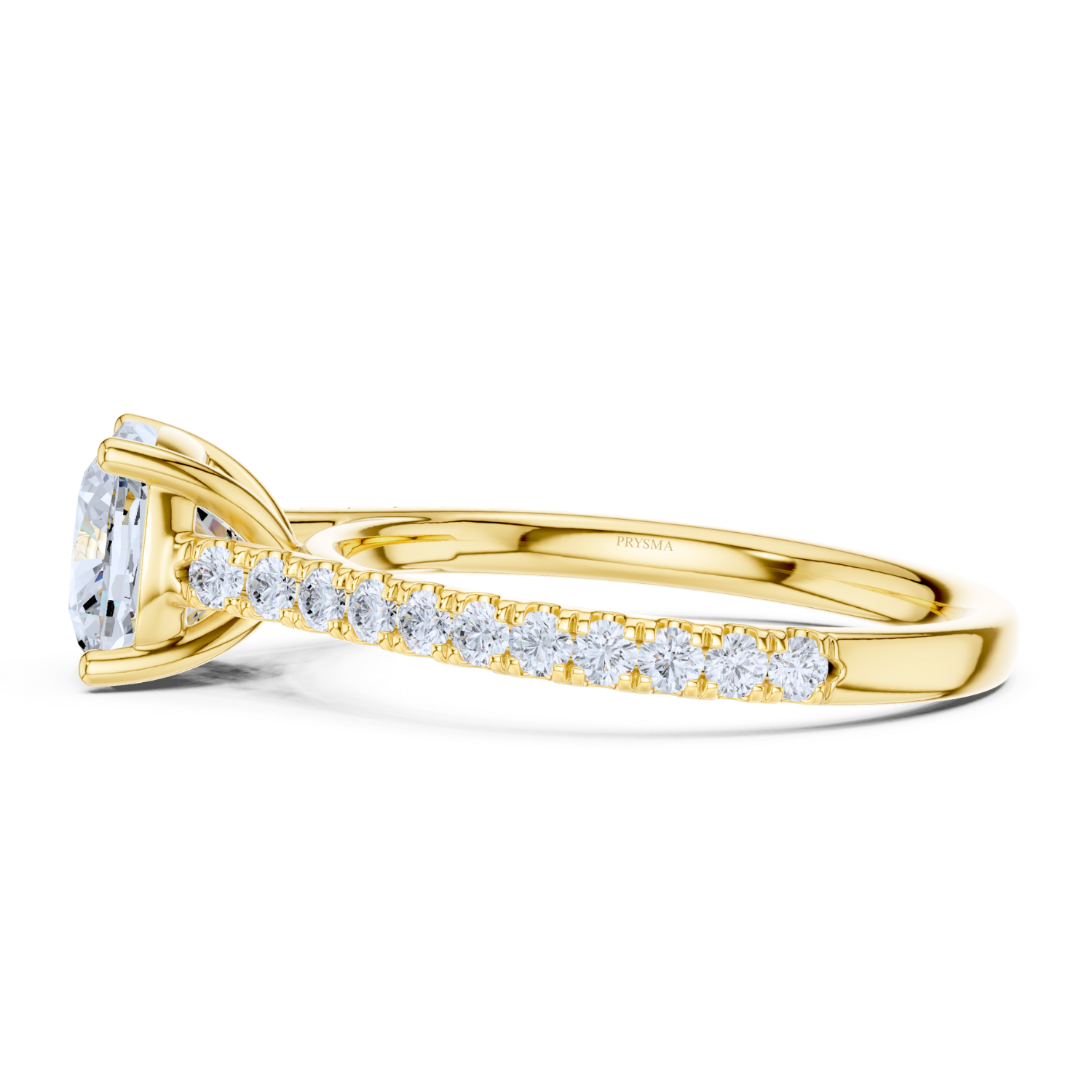 Cushion Cut Radiance Pave Ring