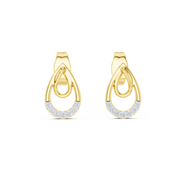 Diamond Embrace Teardrop Earrings