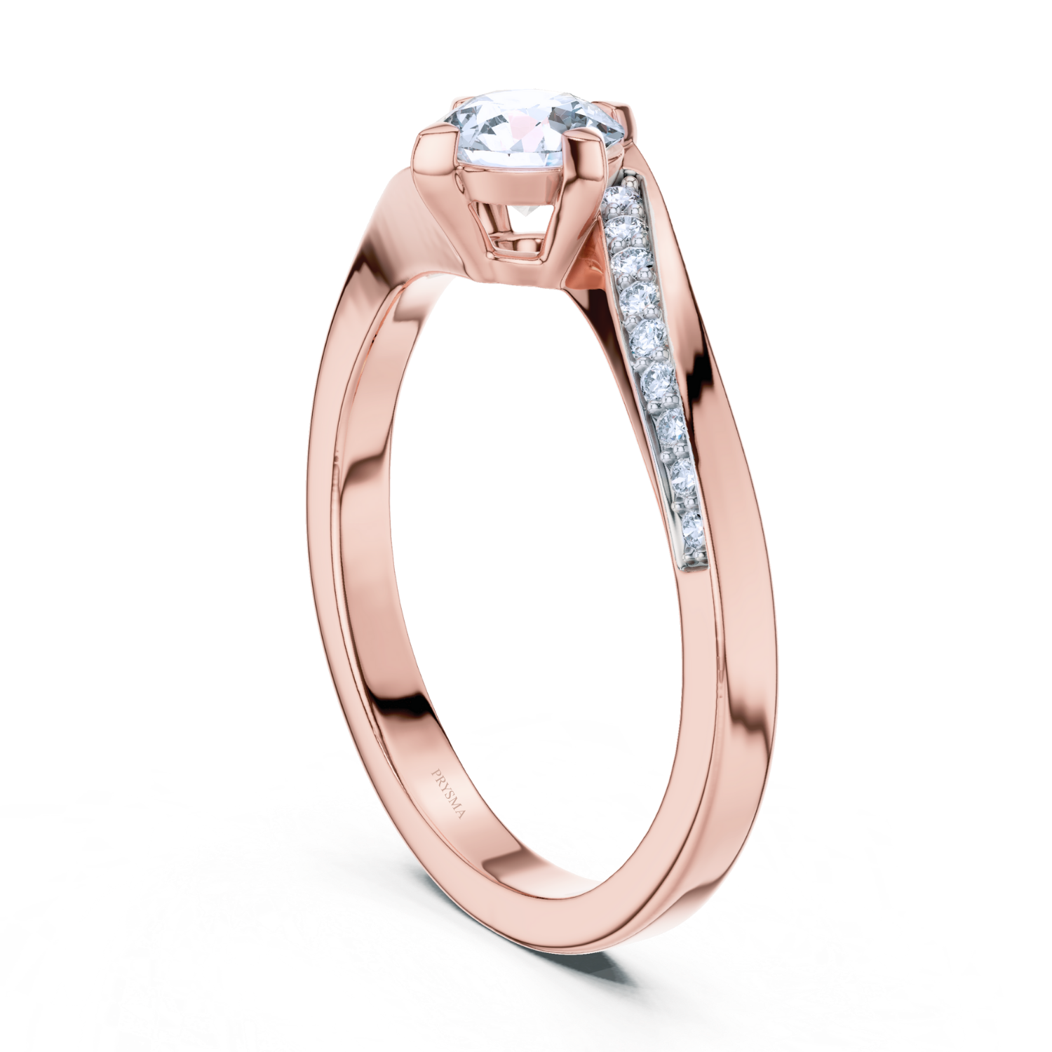 Twisted Elegance Solitaire Ring