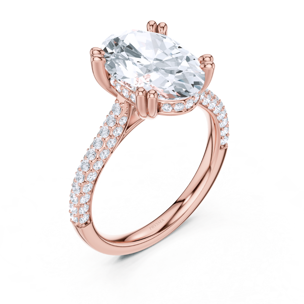 Oval Splendour Pavé Ring