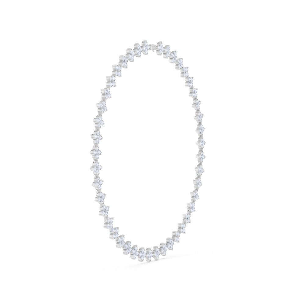 Regalia Round-Cut Diamond Tennis Necklace