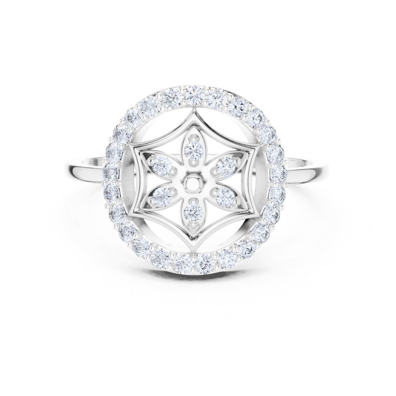 Regal Heart Diamond Ring