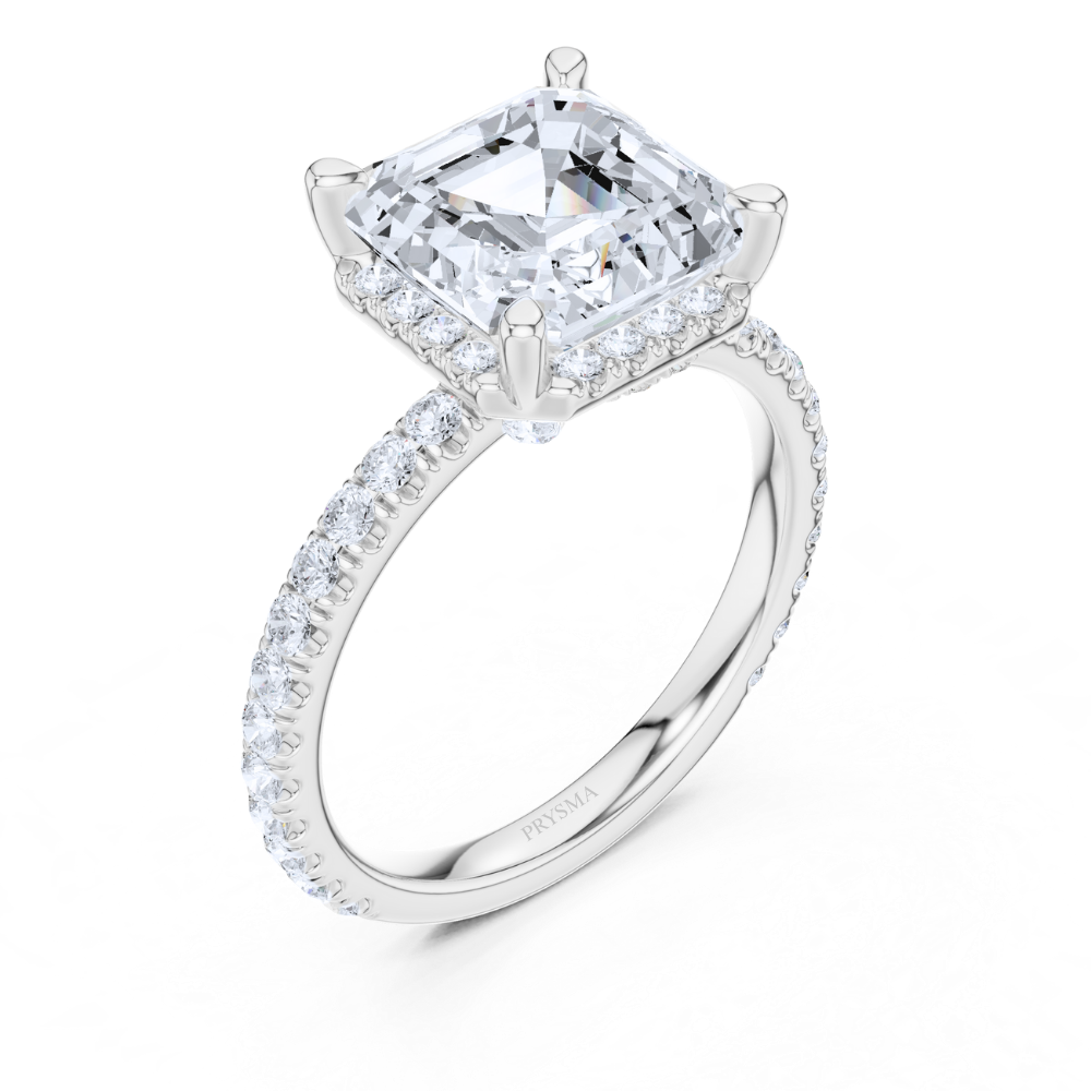 Majestic Radiance Asscher-Cut Ring