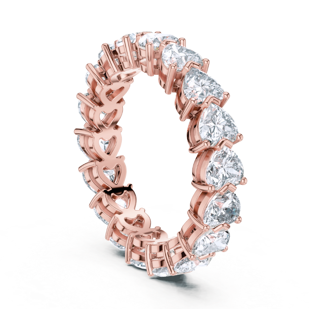 Heartlink Radiant Eternity Ring