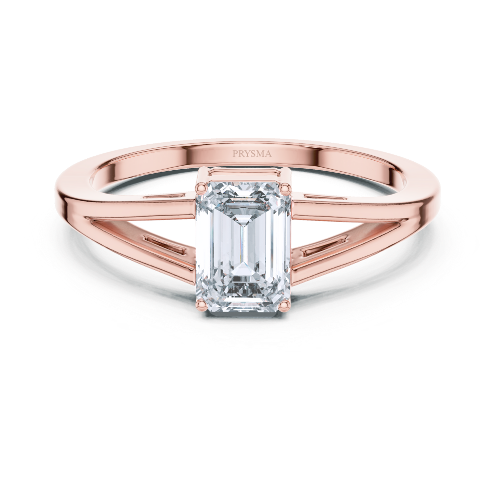Imperial Emerald Solitaire Ring